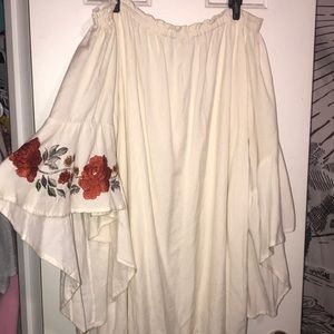 Cream Floral Blouse/Dress